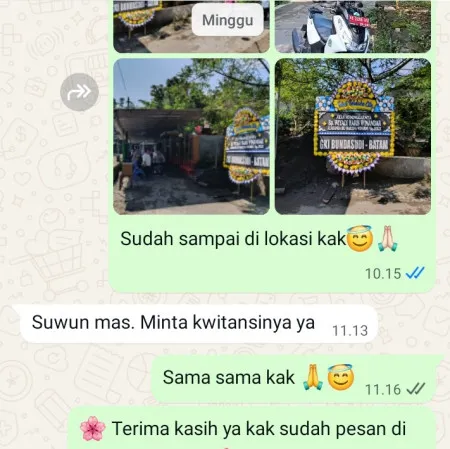 Pengiriman Papan Bunga Duka Cileles